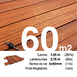 TERRASSEENBOIS - Kit terrasse bois exotique PADOUK pour 60 m², Lames 1,55 m, lambourdes 1,55 m et visserie Inox. - vignette