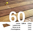 TERRASSEENBOIS - Planches de terrasse bois exotique CUMARU pour 60 m², Longueur 3,35 m. - vignette