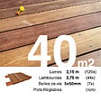 TERRASSEENBOIS - Kit terrasse bois exotique CUMARU pour 40 m², Lames 2,15 m, lambourdes 2,15 m et visserie Inox. - vignette
