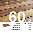 TERRASSEENBOIS - Planches de terrasse bois exotique CUMARU pour 60 m², Longueur 2,75 m. - vignette