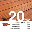 TERRASSEENBOIS - Planches de terrasse bois exotique PADOUK pour 20 m², Longueur 2,45 m. - vignette