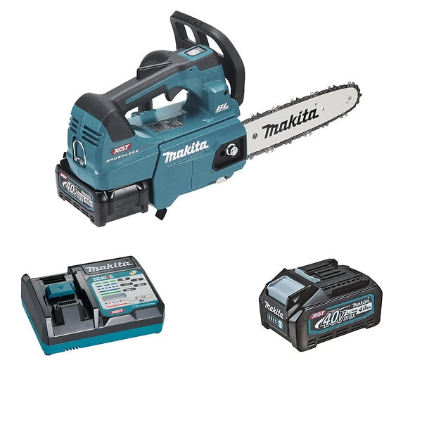 MAKITA - Tronçonneuse 40V max 25 cm -  - avec 2 batt.BL4040 + chargeur - UC002GM202 - large