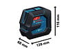 BOSCH - Laser lignes GLL 20-22 G -  - avec 4 piles 1,5V - trépied BT 150 - sacoche de transport - 0601065601 - vignette