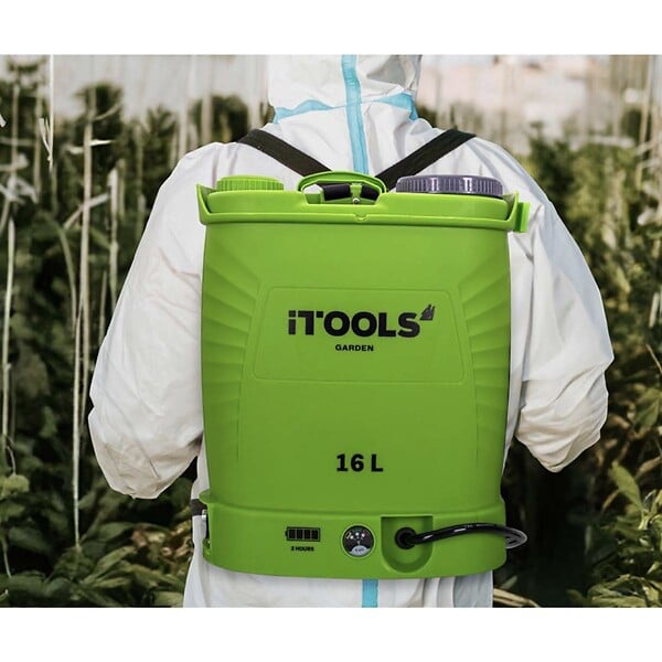 ITOOLS - Pulvérisateur electrique à batterie 16L 12V 8Ah Pression 6 bar Itools Lance Inox + Accessoires - large
