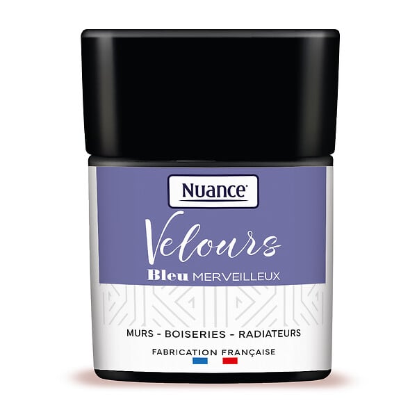 NUANCE - Testeur de peinture Velours - Bleu merveilleux - 75ml - large