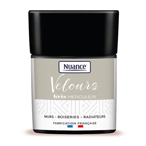 NUANCE - Testeur de peinture Velours - Gris méticuleux - 75ml - large