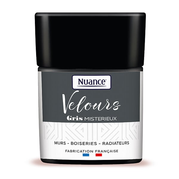 NUANCE - Testeur de peinture Velours - Gris mystérieux - 75ml - large