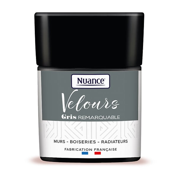 NUANCE - Testeur de peinture Velours - Gris remarquable - 75ml - large