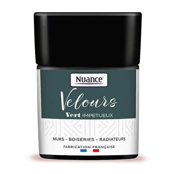 NUANCE - Testeur de peinture Velours - Vert impétueux - 75ml - large
