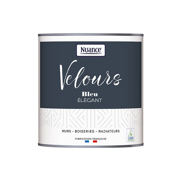 NUANCE - Peinture Velours - Bleu élégant - 0,5L - large