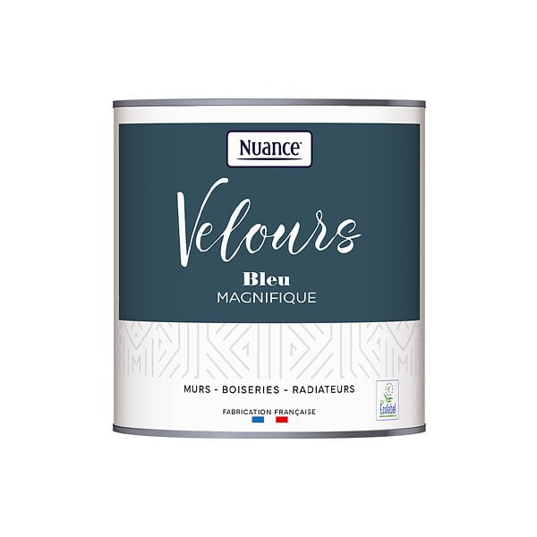 NUANCE - Peinture Velours - Bleu magnifique - 0,5L - large