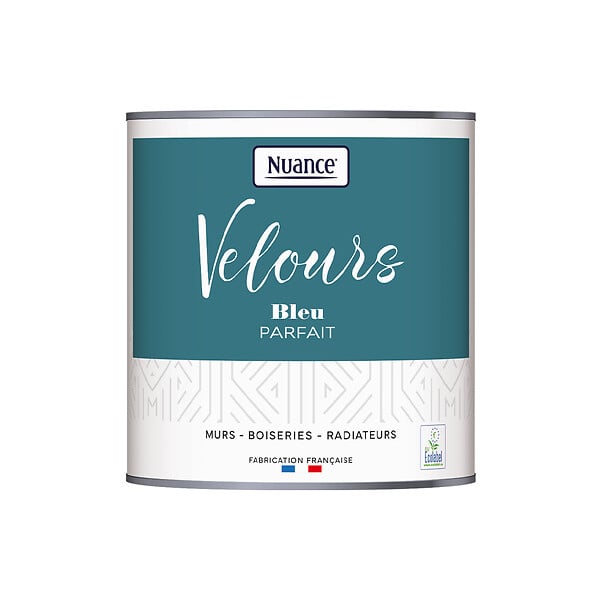 NUANCE - Peinture Velours - Bleu parfait - 0,5L - large