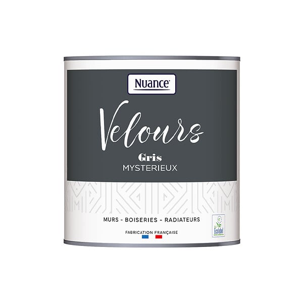 NUANCE - Peinture Velours - Gris mystérieux - 0,5L - large