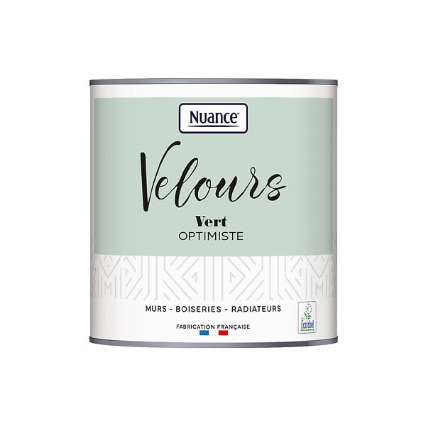 NUANCE - Peinture Velours - Vert optimiste - 0,5L - large