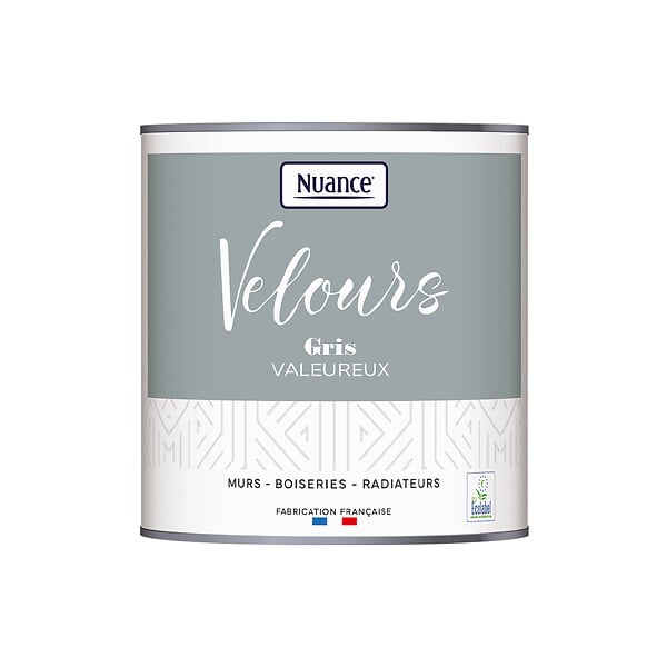 NUANCE - Peinture Velours - Gris valeureux - 0,5L - large