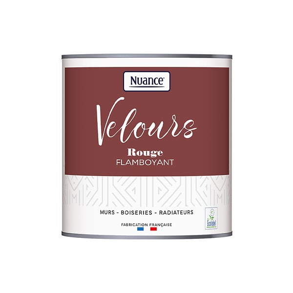 NUANCE - Peinture Velours - Rouge flamboyant - 0,5L - large