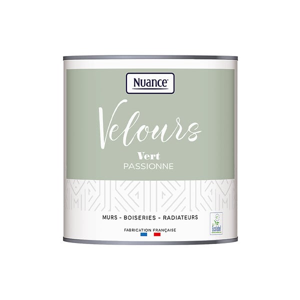 NUANCE - Peinture Velours - Vert passionné - 0,5L - large