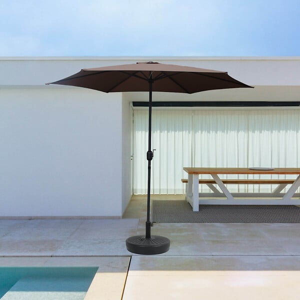 CONCEPT USINE - Parasol  marron  rond 2,94 x 2,94 m PORTOFINO - large