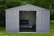 CHALET & JARDIN - Abri de jardin métal SU 9,05m² - Gris - L.321xH.205xP.301cm - vignette