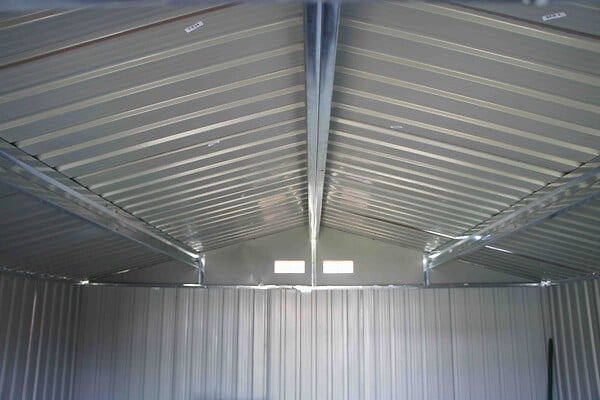 CHALET & JARDIN - Garage en acier aspect bois vieilli - L.380xP.480xH.232cm - large