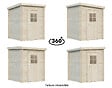 WHITE WOOD - Abri de jardin en bois Zoé 1 ép.19mm - White Wood - 3,2m² - vignette