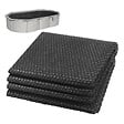VOUNOT - Bache a bulle piscine 120 microns rectangulaire decoupable 300x200cm noir - vignette