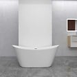 AICA SANITAIRE - Panneau mural de douche blanc finition mat 40x210cm+90x210cm avec 1 profilé - vignette