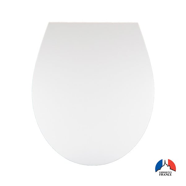 VIF - Abattant WC blanc thermodur Le Michel - frein de chute - large