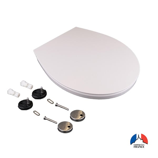 VIF - Abattant WC blanc thermodur Le Michel - frein de chute - large