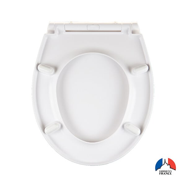 VIF - Abattant WC blanc thermodur Le Michel - frein de chute - large