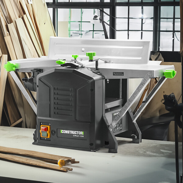 CONSTRUCTOR - Rabot dégauchisseuse 1250W - 204mm - large