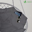 VOUNOT - Fauteuil suspendu avec coussin gris - vignette