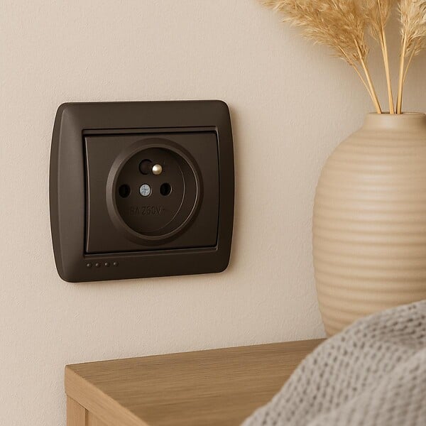 SOLERA - Prise française 2P+T 16A 250V en saillie - Noir graphite - Solera - large