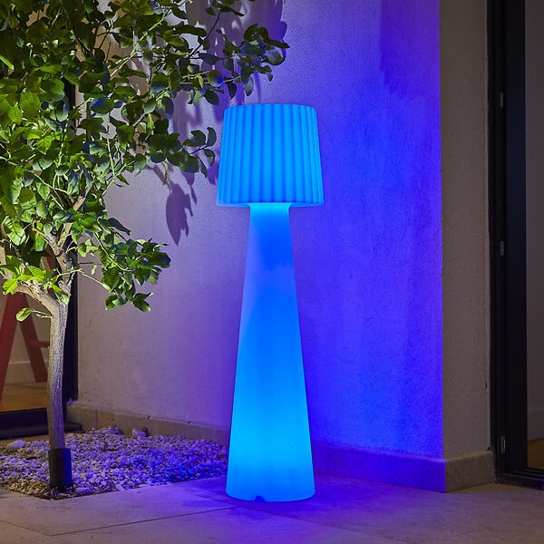 LUMISKY - Lampadaire d'extérieur sans fil LADY RGB H110cm - large
