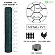 VOUNOT - Grillage a poule avec fils 13mm en PVC gaine vert 1x25M - vignette