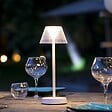 LUMISKY - Lampe de table sans fil BEVERLY blanc H34cm - vignette