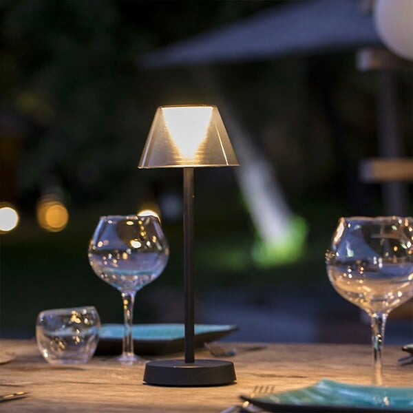 LUMISKY - Lampe de table sans fil BEVERLY Noir H34cm - large