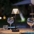 LUMISKY - Lampe de table sans fil BEVERLY Noir H34cm - vignette