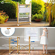 VOUNOT - Sechoir a linge etendoir deluxe pliable Grande capacite sechage style bois blanc - vignette
