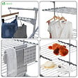 VOUNOT - Sechoir a linge etendoir pliable ailes pliables 3 niveaux - vignette