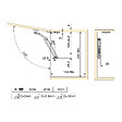 EMUCA - Compas pour portes levantes Altius One, Gamme de force 576-959, Acier, Titane - vignette