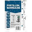 EASY CLOTURE - Portillon barreaudé acier galvanisé passage 1m H 2m00 Noir - vignette
