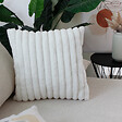 C MA DECO - Coussin effet fourrure Matisse - Blanc - 40x40cm - vignette
