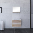 Ensemble meuble de salle de bain ALLY et miroir simple - vignette