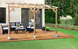 CHALET & JARDIN - Toit terrasse bois Couv'Terrasse 3x3 - Marron - L.371cm - vignette