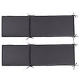 ID MARKET - Lot de 2 coussins transat 190 cm gris anthracite - vignette