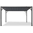 ID MARKET - Pergola lames orientables 3x4 M gris anthracite - vignette