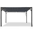 ID MARKET - Pergola édition luxe lames orientables 3x4 M et 4 stores gris anthracite - vignette