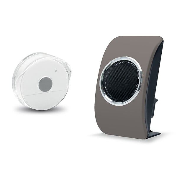 EXTEL - Carillon sans fil Loobs touch portee 200 m. mobile 6 sonneries au choix volume reglable IP44 coloris brun taupe - Extel - 081733 - - large