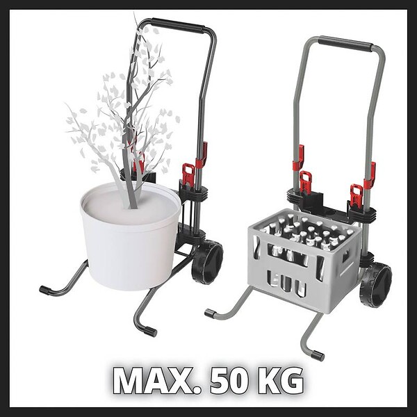EINHELL - Housse et diable pour enrouleur de tuyau sans fil GE-HR 18/30 Li-Solo - large